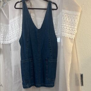 We The Free Blue Denim Dress